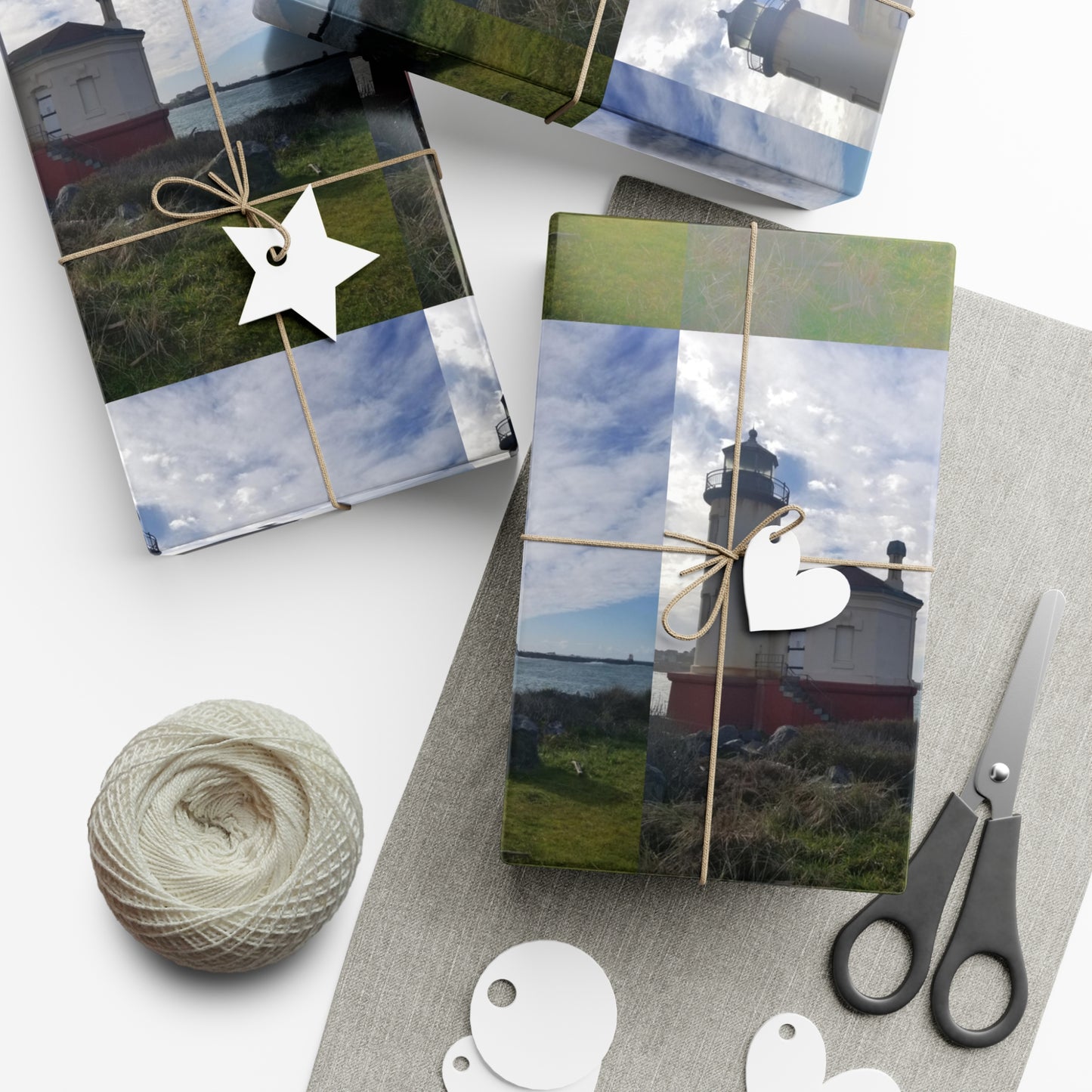 Coquille River Lighthouse Gift Wrap Papers