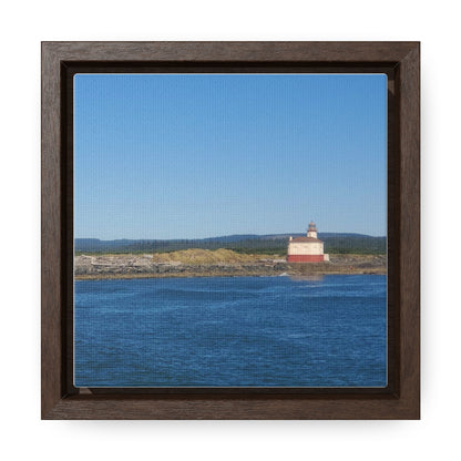 Coquille River Lighthouse, Bandon, Oregon Gallery Canvas Wraps, Square Frame