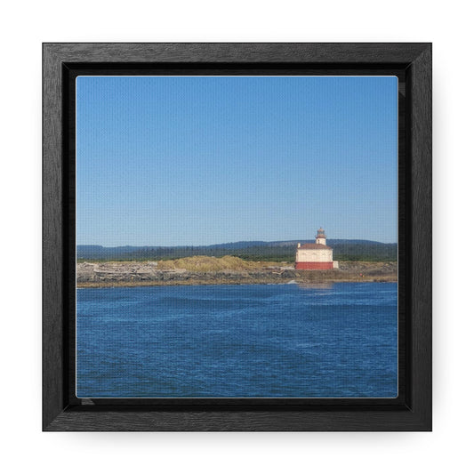 Coquille River Lighthouse, Bandon, Oregon Gallery Canvas Wraps, Square Frame