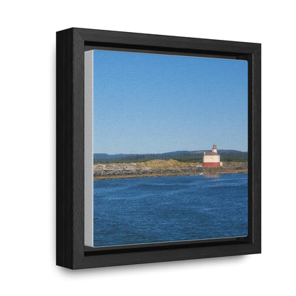 Coquille River Lighthouse, Bandon, Oregon Gallery Canvas Wraps, Square Frame