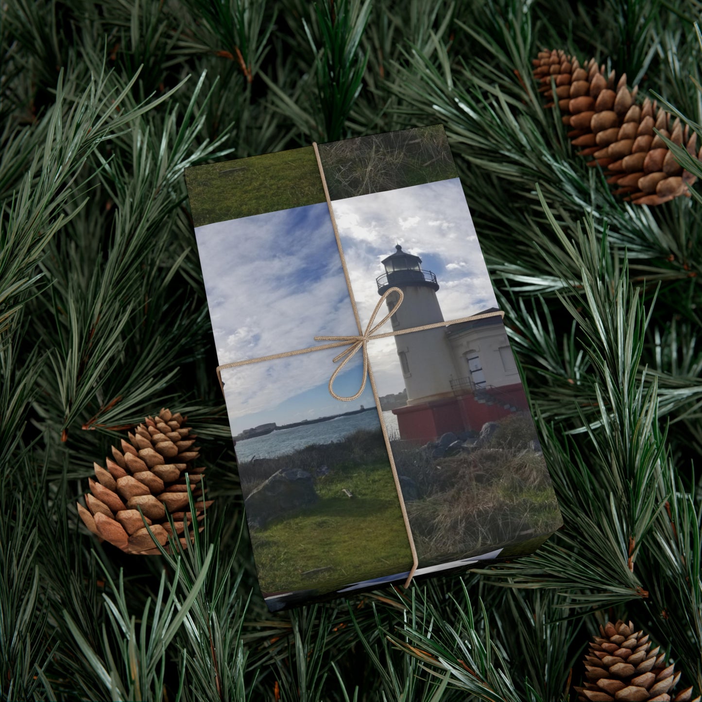 Coquille River Lighthouse Gift Wrap Papers