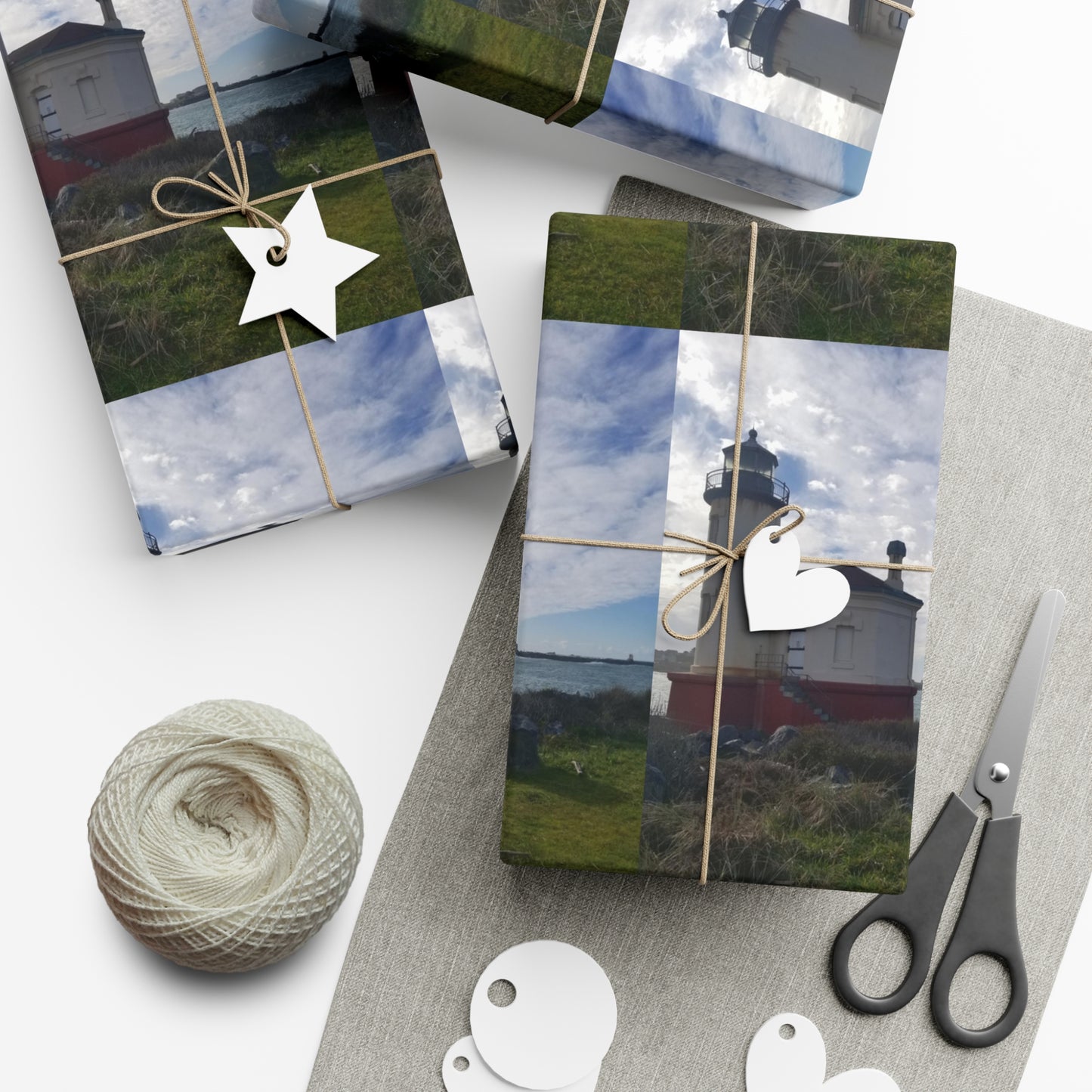 Coquille River Lighthouse Gift Wrap Papers